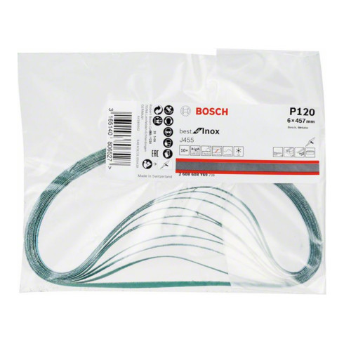 Bande abrasive Bosch J455, Best for Inox