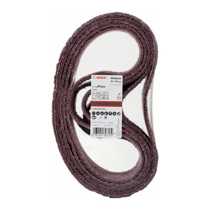 Bande abrasive Bosch N470 Best for Inox 40 x 760 mm medium
