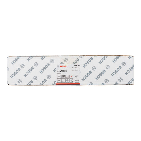 Bande abrasive Bosch Y580 Best pour Inox 40 x 760 mm 120