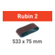 Bande abrasive Festool L533X 75-P60 RU2/10 Rubin 2