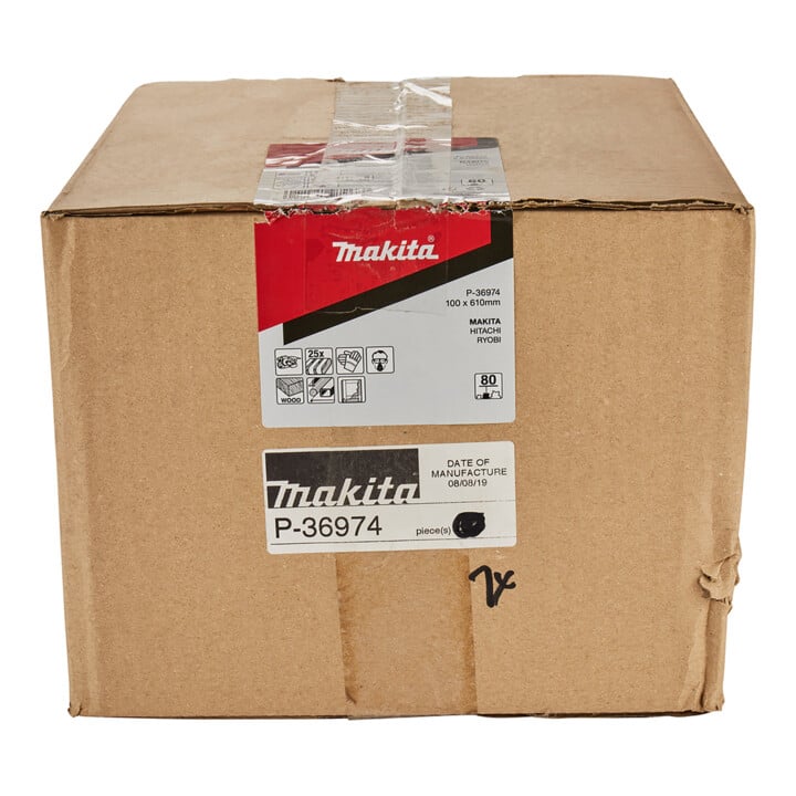 Bande abrasive Makita 100 x 610 mm grain 80, P-36974