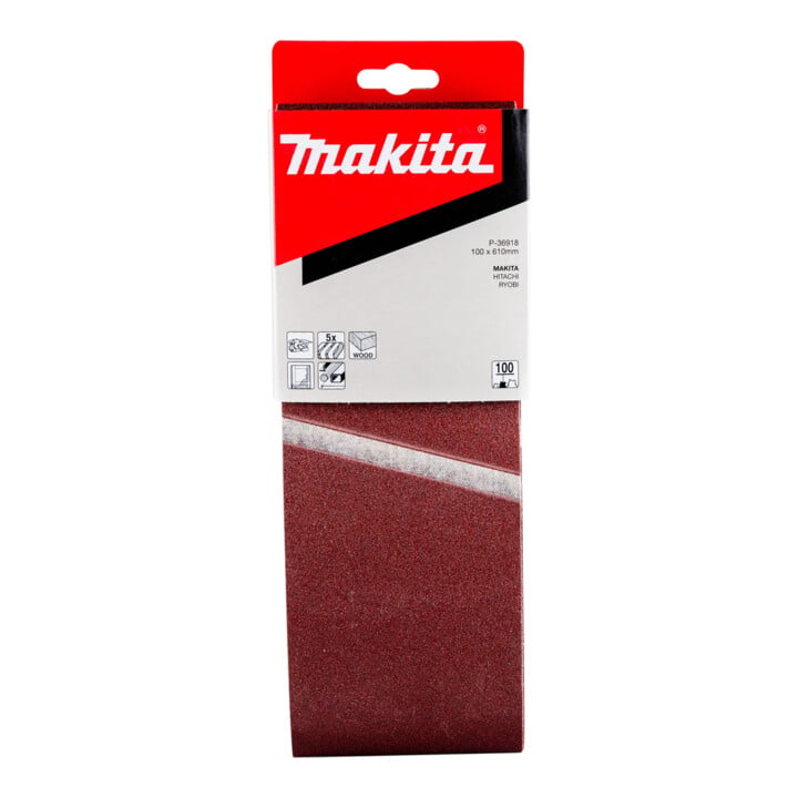 Bande abrasive Makita 100x610mm K100 25S P-36980