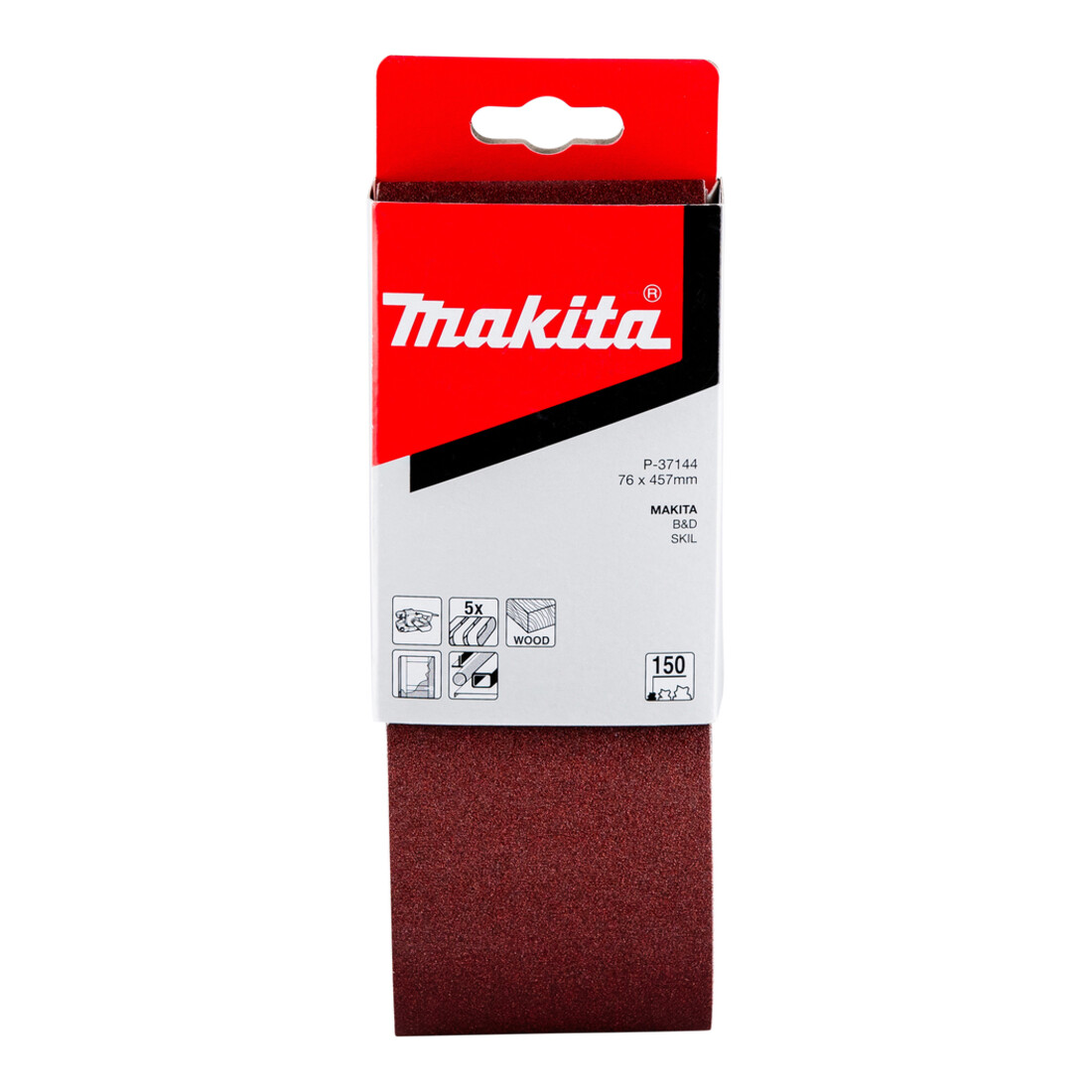Bande abrasive Makita 76x457mm K150 (P-37144)