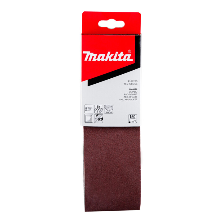 Bande abrasive Makita 76x533mm K150 (P-37225)