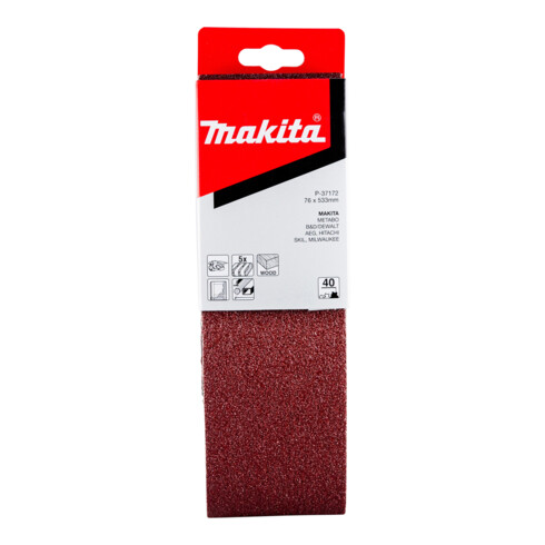 Bande abrasive Makita 76x533mm K40 (P-37172)