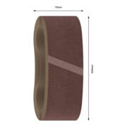 Bande abrasive X440, set de 10 pièces 75 x 533 mm, 150-4