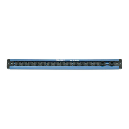 Bande de douilles Gedore 3/8" magnétique, 480 mm, 14 fentes