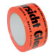 Bande de signalisation PVC 50 mm x 66 m Attention Verre orange fluorescent-1