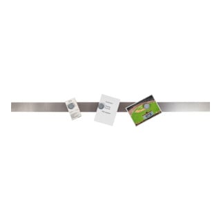 Bande magnétique murale autocollante Eichner 1000 mm x 50 mm acier inoxydable 10 pcs.