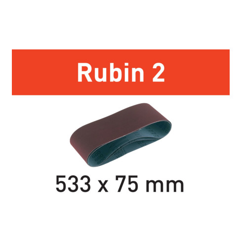 Bandes abrasives Festool L533X 75-P100 RU2/10 Rubin 2