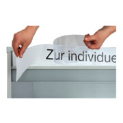Bandes d'inscription pour barre de titres B800xH100mm UE 2 un.