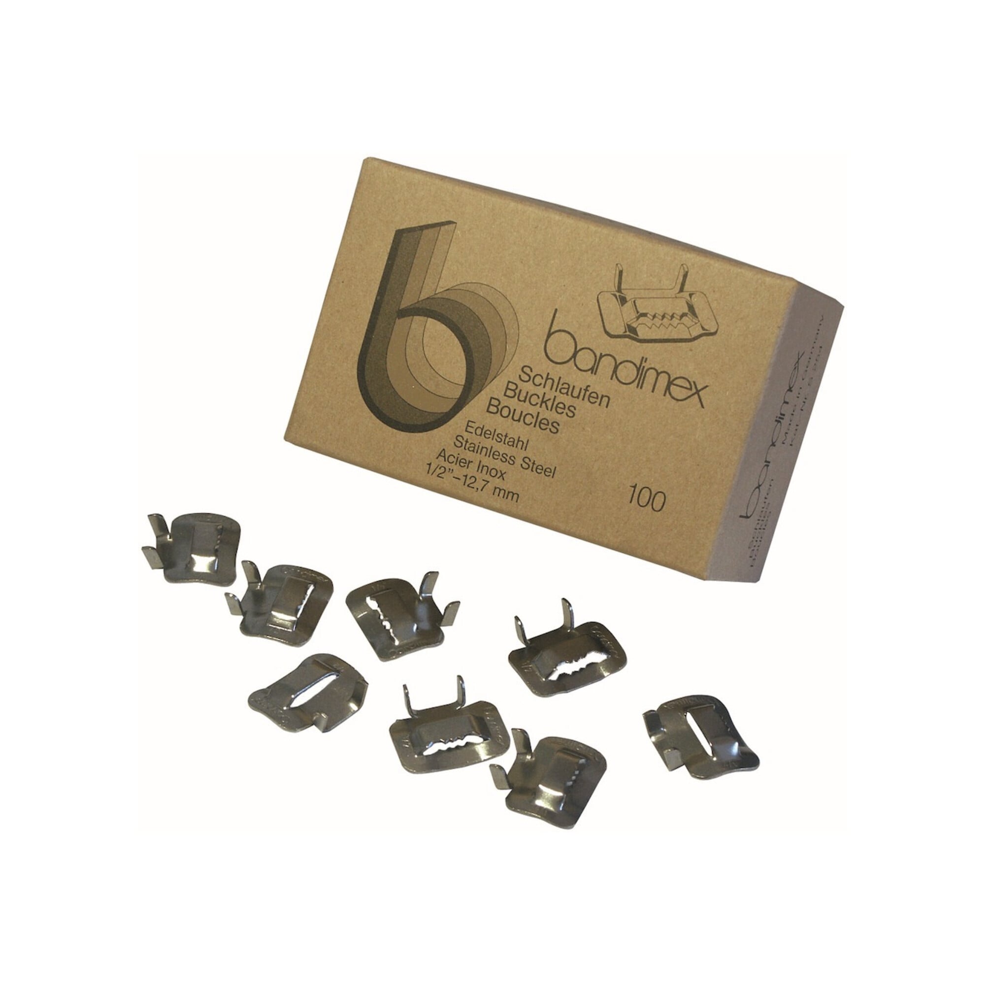 bandimex Schlaufe V2A 19mm-3/4", 100 Stück