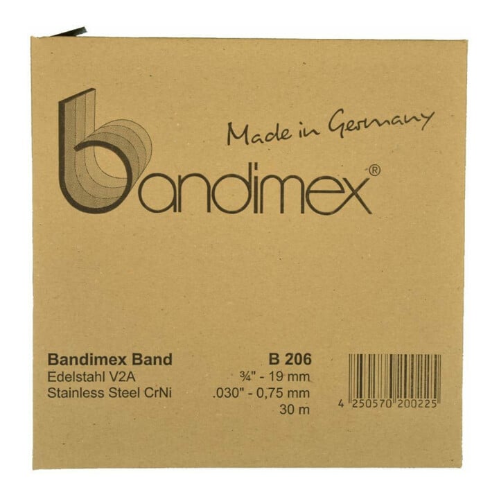bandimex Stahlband V2A, 9,5mm-3/8", L 30m