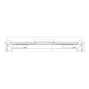 Barre coulissante GEZE E-ISM f.TS 5000 bandes blanches.-5