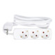Barre de prises de courant BGS triple, cordon de 1,4 m, 3 x 1,5 mm², IP 20