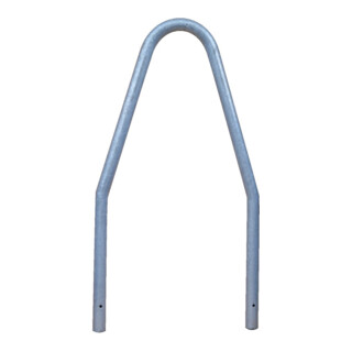Barre de protection d'arbre galvanisée 60x2,5 800mm hors sol