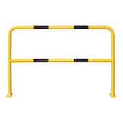 Barre de protection en acier Moravia pour l'intérieur noir/jaune 1000 x 1500 mm pour montage sur goujon