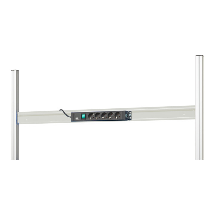 Barre d'énergie Rau 500mm 2x2 prises Schuko 230V 16A