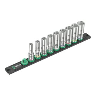 Barre magnétique pour douilles Wera B Deep 1 Jeu de douilles, 3/8", 9 pièces