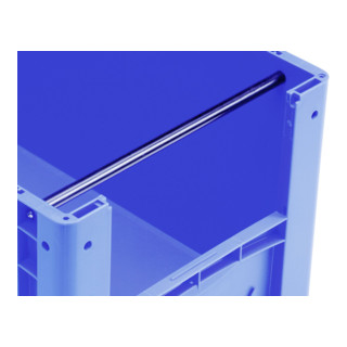 Barres porteuses Bito TS86XL pour bacs lourds et bacs gerbables Euro L 557 mm, noir profond