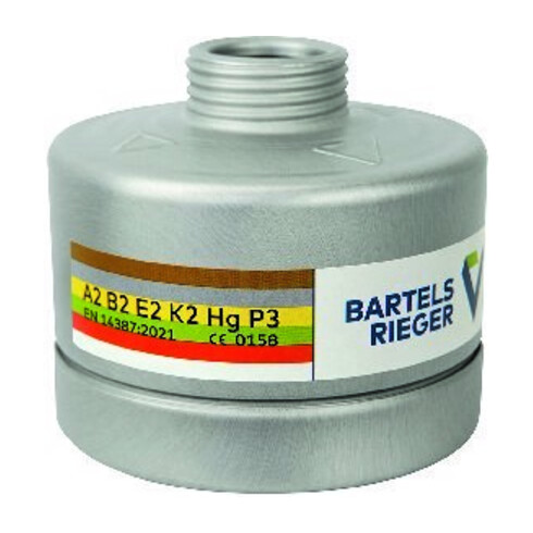 BartelsRieger Filtre combiné ABEK2HgP3 à vis