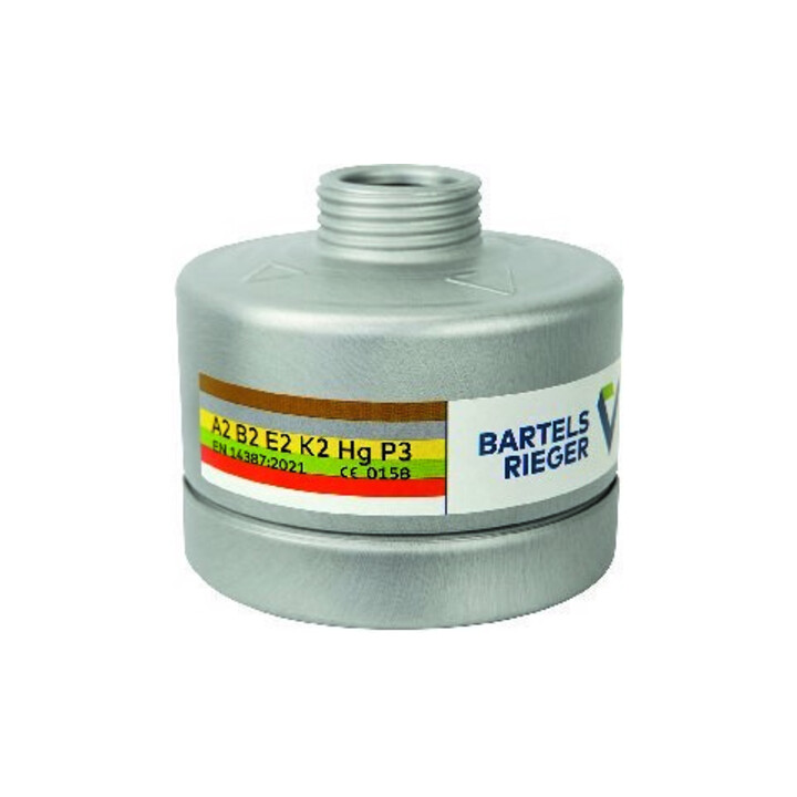 BartelsRieger Filtre combiné ABEK2HgP3 à vis