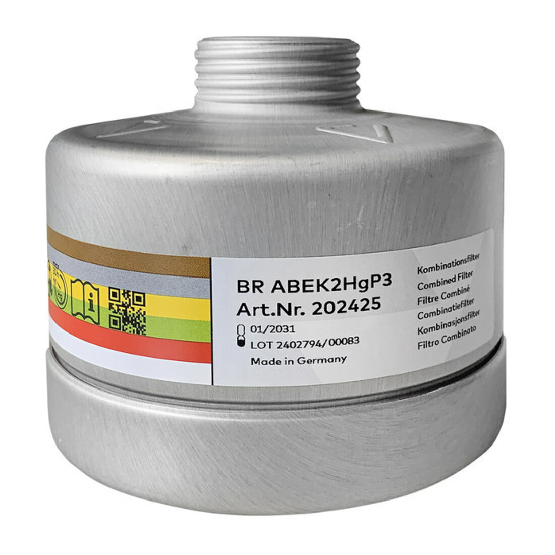 BartelsRieger Kombinationsfilter ABEK2HgP3 Schraubfilter