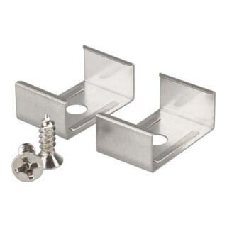Barthelme Clips de fixation 2 pièces et vis 50990090