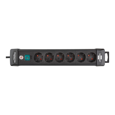 Bâti de prises pour chaises d'incendie 6 voies 1951160100 Premium-Line noir 3m H05VVV-F 3G 1951160100