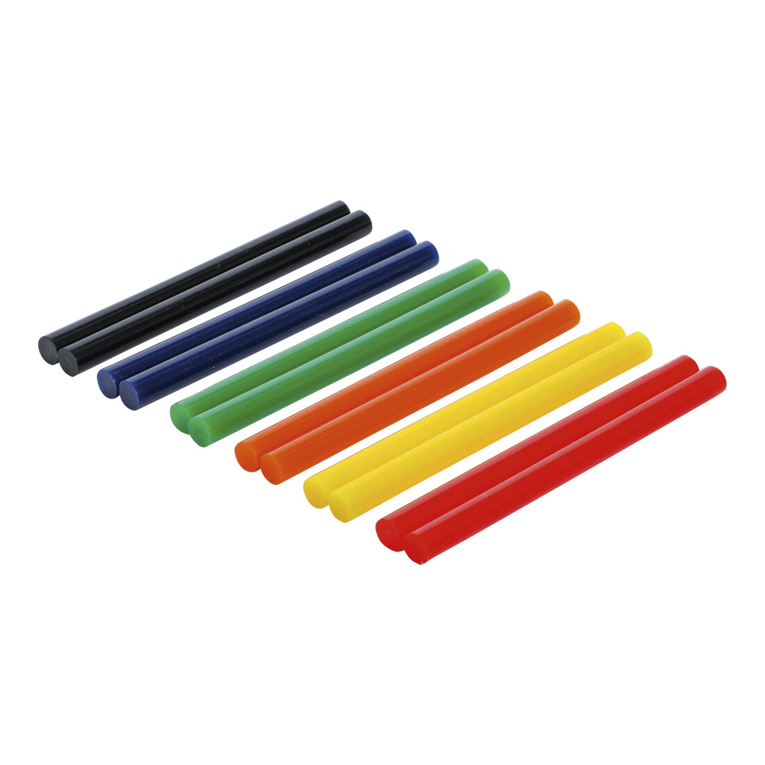 Bâtonnets de colle chaude multicolores Ø 11 mm, 150 mm 12 pièces BGS Do it yourself