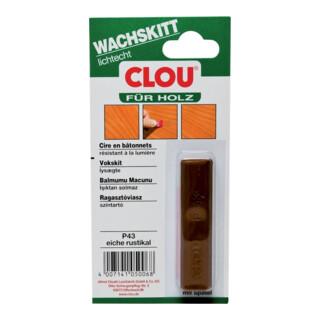 Bâtonnets de mastic à la cire CLOU couleur 585 P 43/chêne rouille.15g feuilles