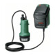 Bosch Pompe per acqua piovana a batteria GardenPump 18V-2000, batteria 18V 2,5Ah, caricabatterie AL 1810 CV-2