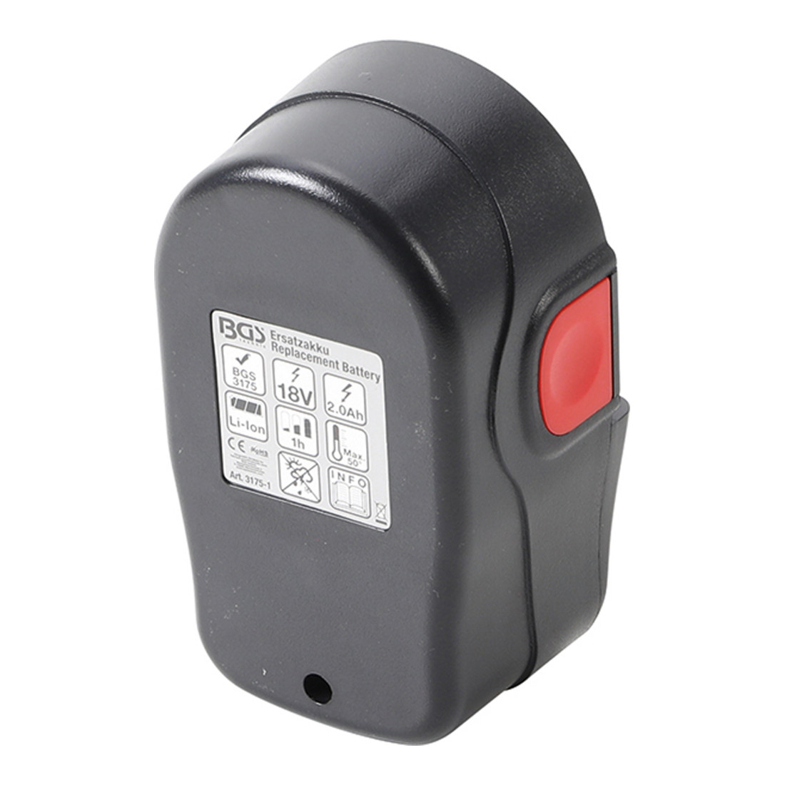 BGS Batteria di ricambio agli ioni di litio 18V/2,0Ah
