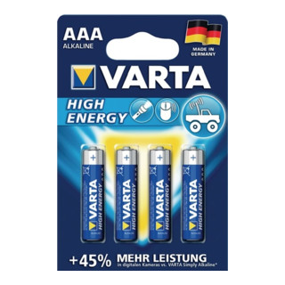 Batterie Alkaline High Energy 1,5 V AAA-AM4-Micro 1260 mAh LR03 4903 4 St./Bl.