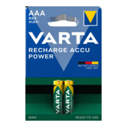 Batterie d´accumulateur 1,2 V 800 mAh R03-AAA-Micro HR03 2 2pces/blister VARTA-2