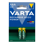 Batterie d´accumulateur 1,2 V 1000 mAh R03-AAA-Micro HR03 2 2pces/blister VARTA-2