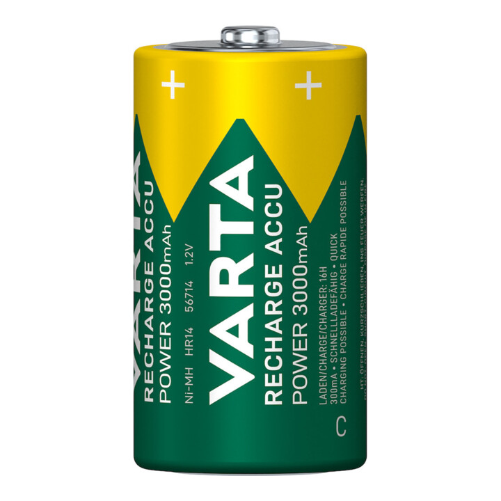 Batterie d´accumulateur 1,2 V 3000 mAh R14-C-Baby HR14 2 2pces/blister VARTA