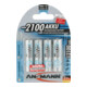 Batterie 2100 mAh 1,2V mono piles NiMH ANSMANN/Blister.-1