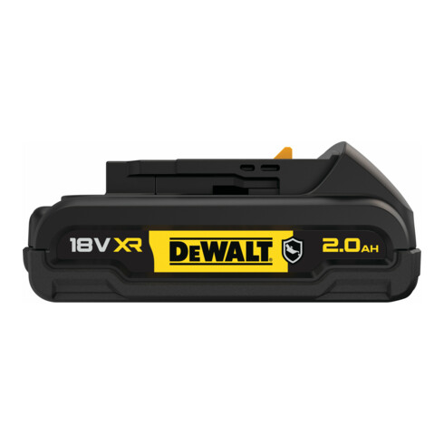 Batterie de rechange DEWALT 18 volts / 2 Ah XR avec protection spéciale du boîtier contre les acides et les produits chimiques DCB183G-XJ