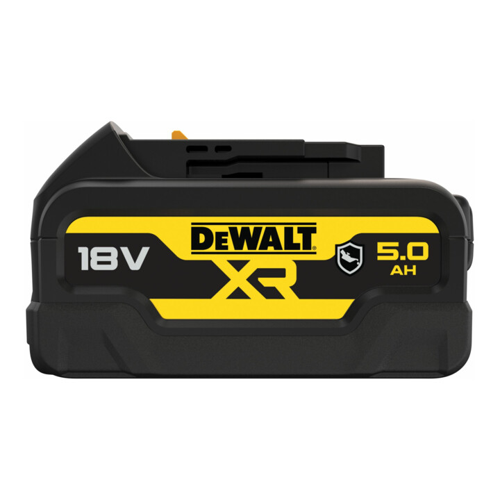 Batterie de rechange DEWALT 18 volts / 5 Ah XR avec protection spéciale du boîtier contre les acides et les produits chimiques DCB184G-XJ