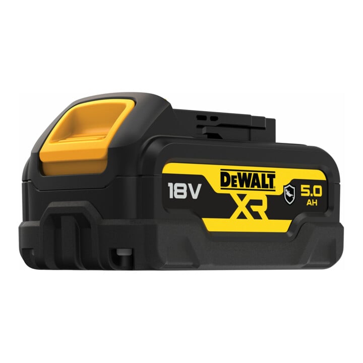 Batterie de rechange DEWALT 18 volts / 5 Ah XR avec protection spéciale du boîtier contre les acides et les produits chimiques DCB184G-XJ