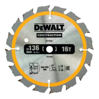 Batterie de scie circulaire DEWALT 136/10 mm 16WZ DT1946-QZ