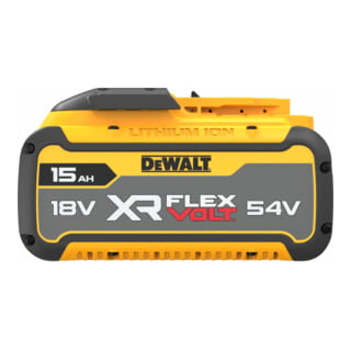 Batterie DEWALT 54 / 18 volts Li-Ion avec 270 Wh ou avec jusqu'à 15 Ah DCB549-XJ