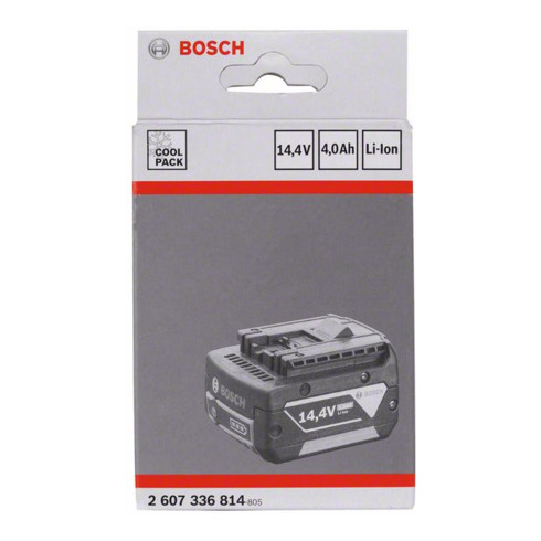 Batterie enfichable Bosch 14,4 Volt Heavy Duty (HD), 4,0 Ah Li-Ion GBA M-C