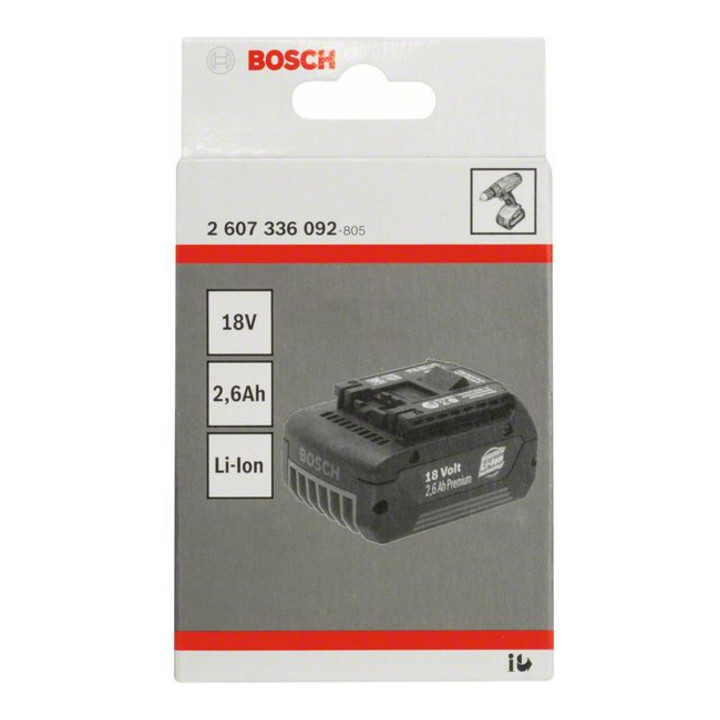 Batterie enfichable Bosch 18V Standard Duty (SD) 2,6 Ah Li-Ion GBA M-C