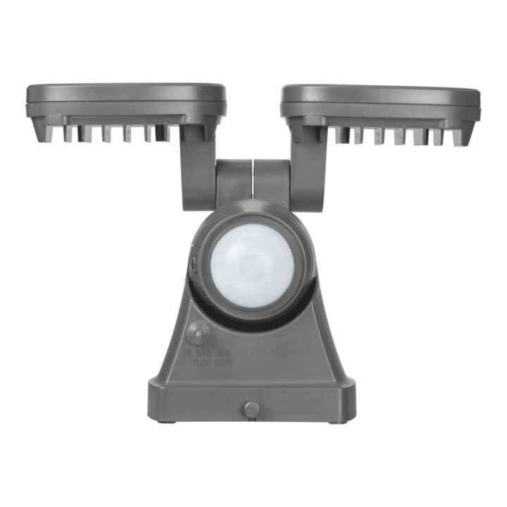 Batterie LED Strahler LUFOS 420 mit Infrarot-Bewegungsmelder IP44 2x240lm