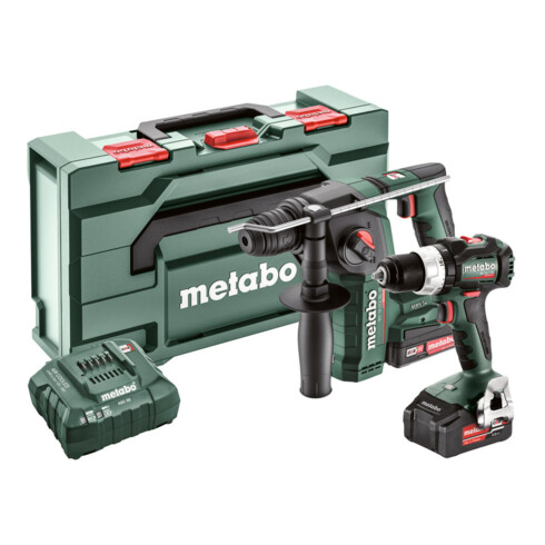 Batterie Metabo Set Combo Set 2.5.2 18V ; BS 18 LT BL + BH 18 LTX BL 16 ; metaBOX 145 L