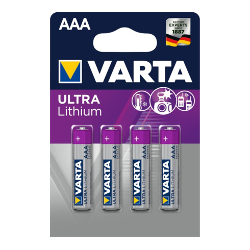 Batterie PROFESSIONAL Lithium AAA 4er Bli