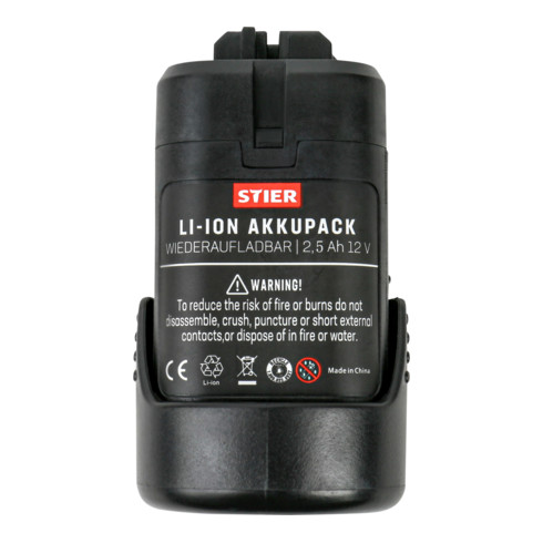 Batterie STIER pour Bosch 2,5 Ah 12 V