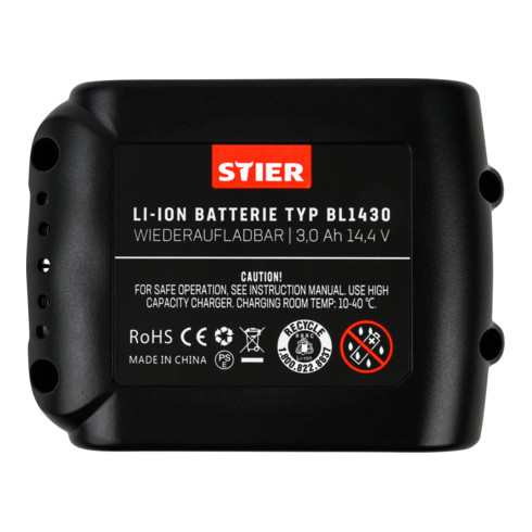 Batterie STIER pour Makita type BL1430 3,0 Ah 14,4 V
